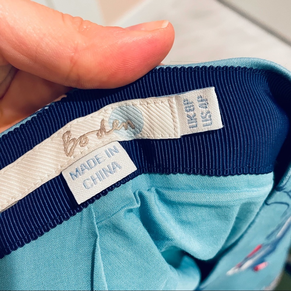 SOLD⚠️ Boden beach sea print blue skirt 4P - Picture 2 of 5